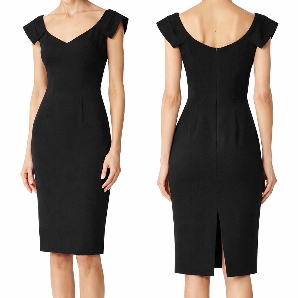 Black Halo Brooks Black Sheath Dress